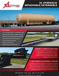 XL specialized extendable lowboy trailer brochure