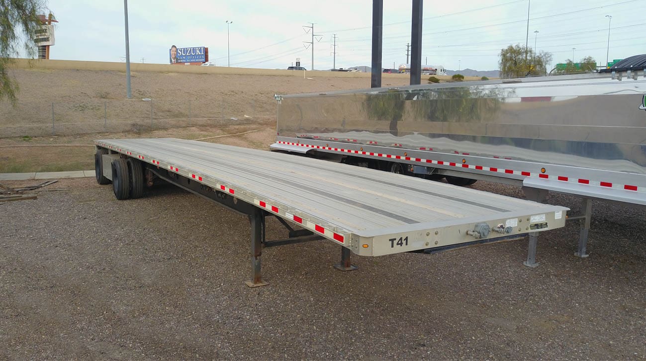 Used 48' x 102" Combo Flatbed Trailer For Sale Midco Sales
