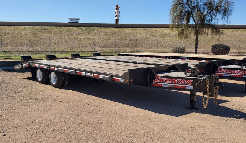 Black Interstate trailer with ramp