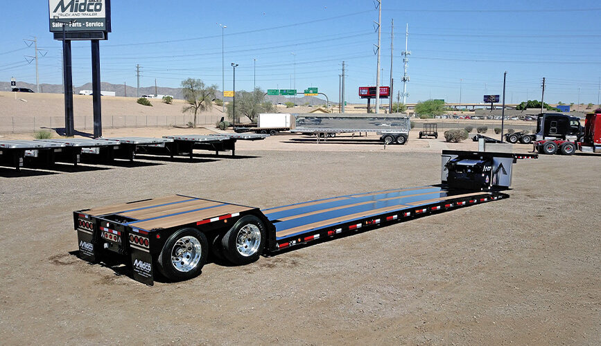Built for Heavy Loads: The Alpha HD A70HDGC-M Mini Deck Double Drop Trailer