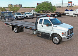 2023 Ford F650 used Jerrdan rollback tow truck - 01 - passenger side view