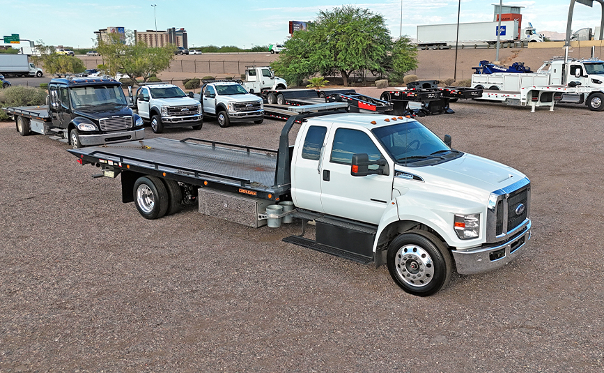 2023 Ford F650 used Jerrdan rollback tow truck - 01 - passenger side view