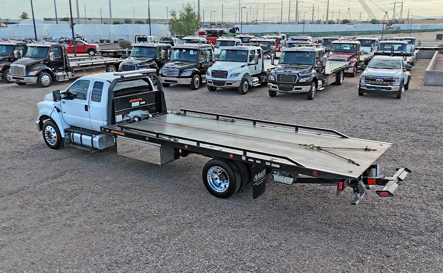 2023 Ford F650 used Jerrdan rollback tow truck - 04 - driver side top view