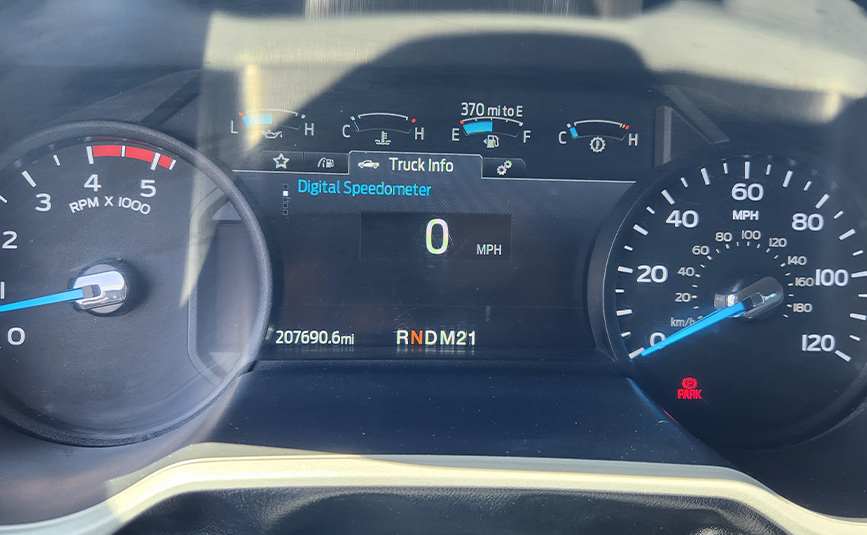2023 Ford F650 used Jerrdan rollback tow truck - 26 - instrument cluster, speedometer