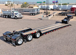 2026 Alpha HD A90HDGC 45 ton lowboy trailer - 01 - top view, passenger side
