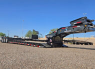 2026 Alpha HD A90HDGC 45 ton lowboy trailer - 02 - low angle view, front, gooseneck, flip neck