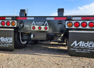 2026 Alpha HD A90HDGC 45 ton lowboy trailer - 08 - trailer rear, tail lights, air ride suspension, mud flaps