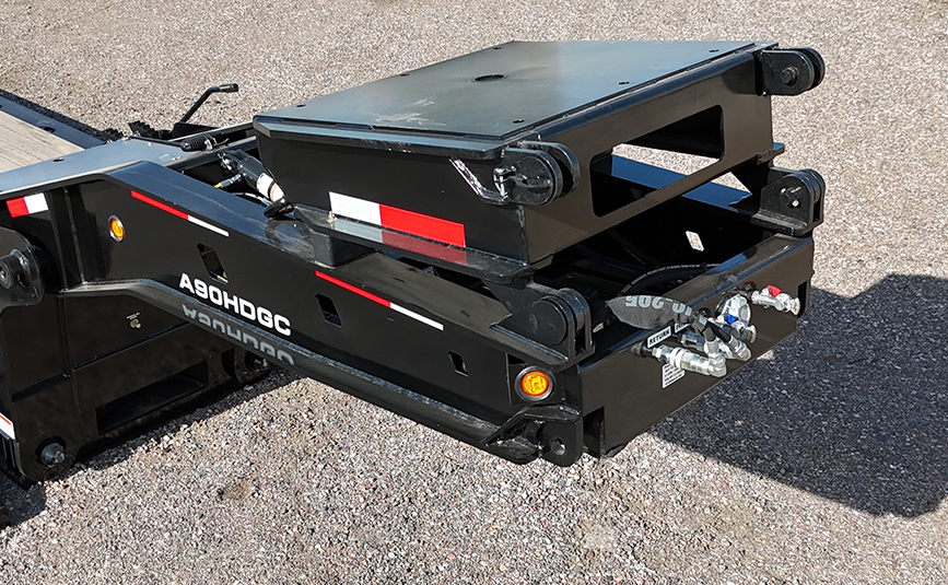 2026 Alpha HD A90HDGC 45 ton lowboy trailer - 17 - flip neck