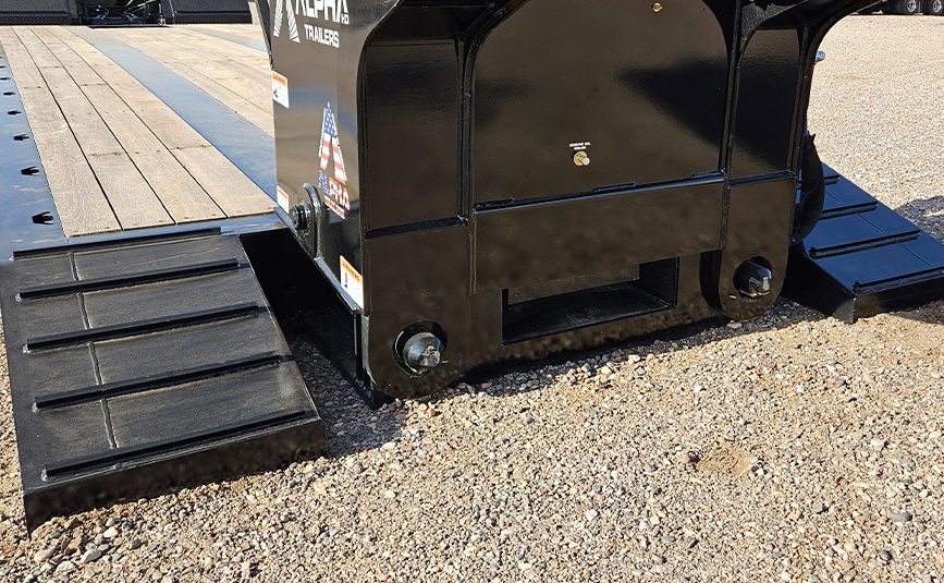 2026 Alpha HD A90HDGC 45 ton lowboy trailer -21 - front ramps