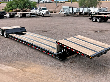 2026 alpha hd a80mg double drop trailer - 02 - top front view