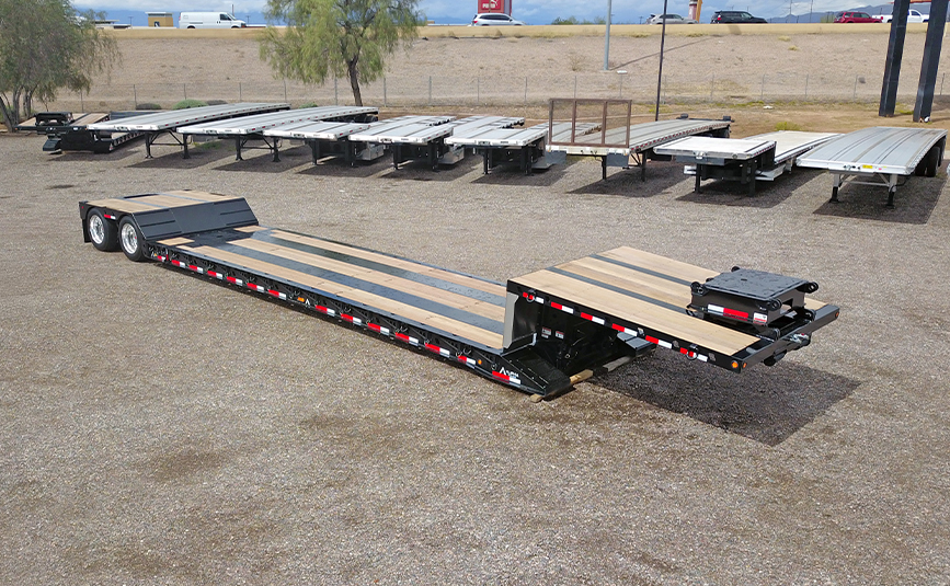 2026 Alpha HD A80MG-E Extendable Double Drop Trailer For Sale