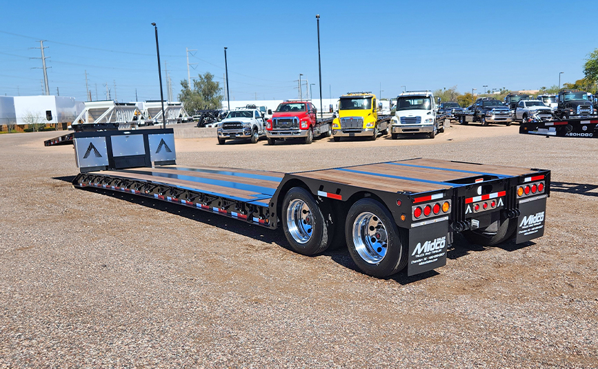 2026 Alpha HD A80MG-E Extendable Double Drop Trailer For Sale