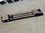 alpha hd 80mge extendable double drop trailer - 06-1 - aerial view, trailer closed