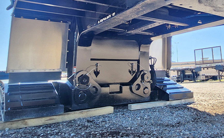 alpha hd 80mge extendable double drop trailer - 19 - gooseneck connector plate
