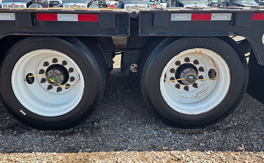 2018 trail eze te80xt hydraulic tail trailer - 16-1 tandem axles, steel wheels