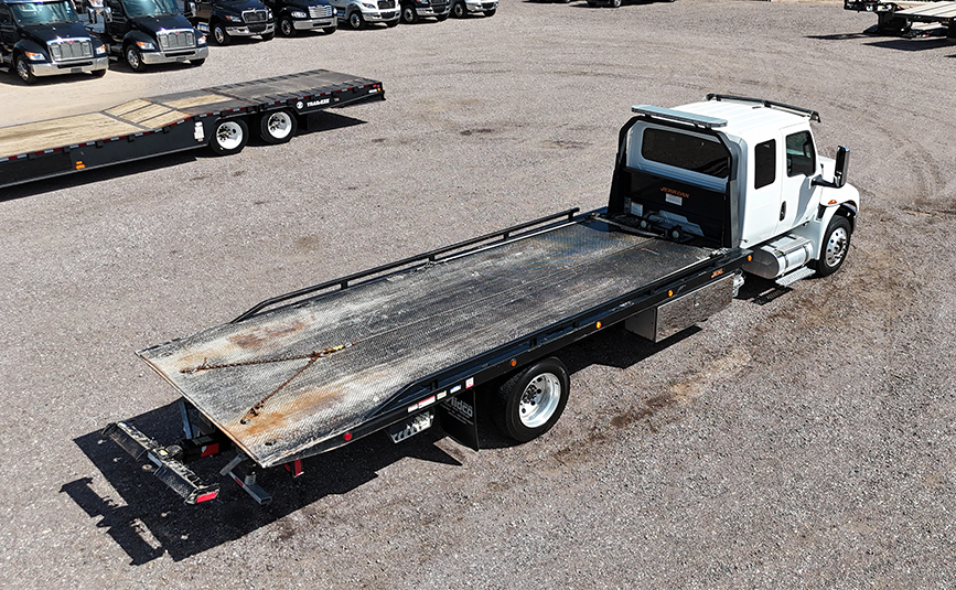 2022 used international mv607 jerr-dan rollltack tow truck - 06 - top view, passenger side, rear view