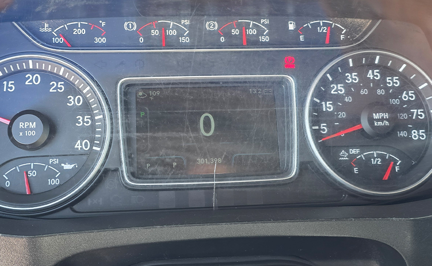 2022 used international mv607 jerr-dan rollltack tow truck - 20 - instrument cluster display