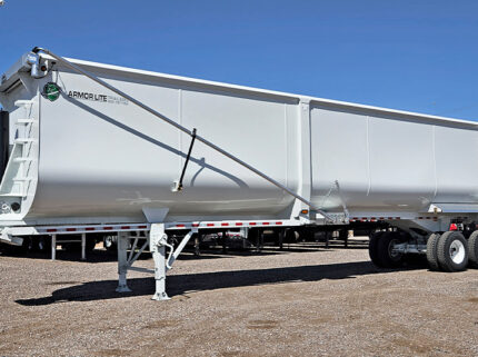 2026 armor lite high side demolition end dump scrap trailer - 03 - side view