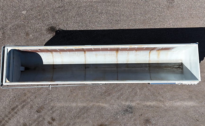 2026 armor lite high side demolition end dump scrap trailer - 10 - half round tub inside