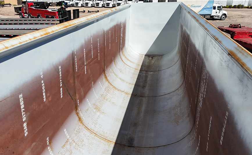 2026 armor lite high side demolition end dump scrap trailer - 12 - half round tub rear