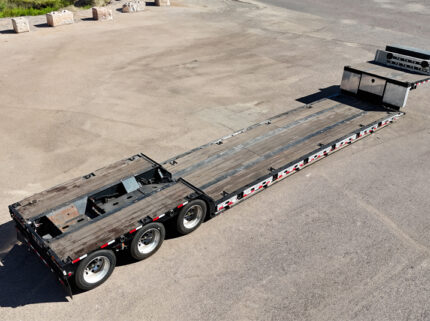 2022 xl specialized xl80 mfg double drop trailer - 01 - aerial view, full trailer