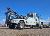2025 international mv607 Jerr-Dan MPL60 wrecker tow truck - 01 - low angle passenger side rear view