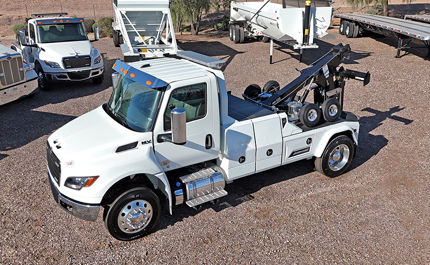 2025 international mv607 Jerr-Dan MPL60 wrecker tow truck - 04 - top view, driver side