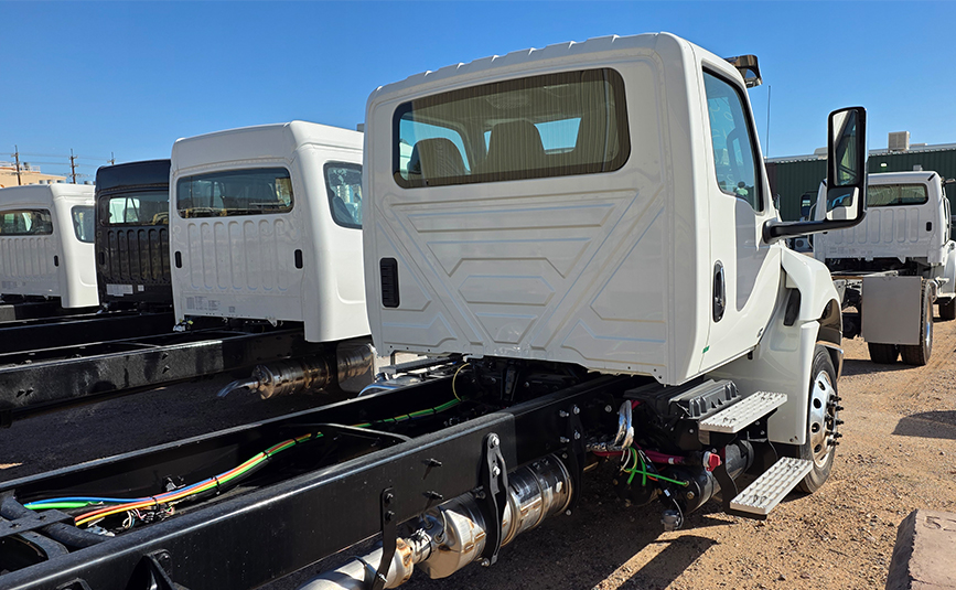 2025 international mv607 chassis - 03 - cab back, rear view