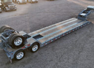 2026 alpha hd a90hdgc 45 ton lowboy trailer flip axle - 04 - top view, angled