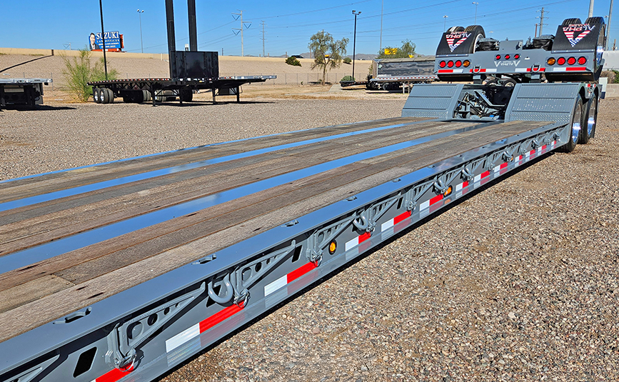 2026 alpha hd a90hdgc 45 ton lowboy trailer flip axle - 13 - main deck