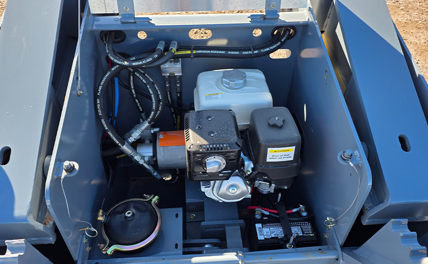 2026 alpha hd a90hdgc 45 ton lowboy trailer flip axle - 20 - pony motor