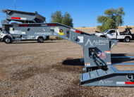 2026 alpha hd a90hdgc 45 ton lowboy trailer flip axle - 21 - gooseneck side view