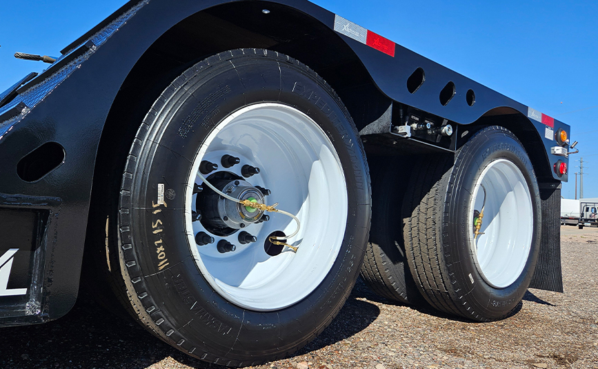 2026 used xl specialized xl80 HDGE extendable double drop trailer -22 - tires, wheels, tire inflation