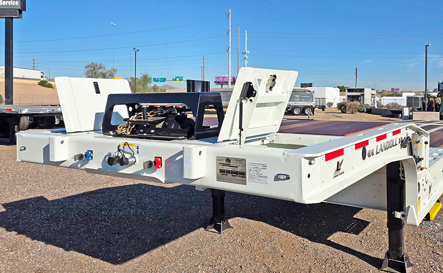 2026 landoll 930 traveling tail trailer - 16 - open toolboxes