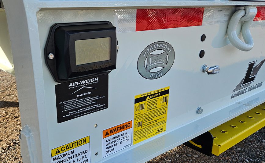 2026 landoll 930 traveling tail trailer - 19 - air weigh digital scale