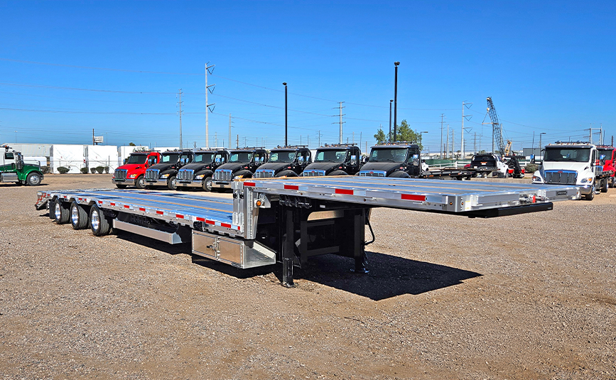 2026 prestige combo drop deck trailer - 03 - passenger side view
