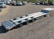 2026 prestige combo drop deck trailer - 04 - aerial angled side, back view
