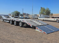 2026 prestige combo drop deck trailer - 05 - rear view, ramps down