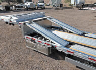 2026 prestige combo drop deck trailer - 09 - upper deck ramps raised up