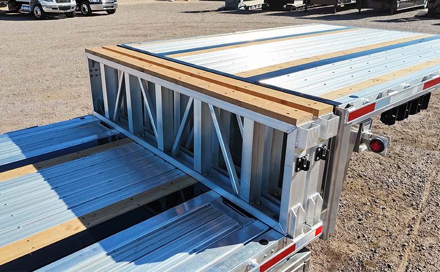 2026 prestige combo drop deck trailer - 12 - load levelers stored