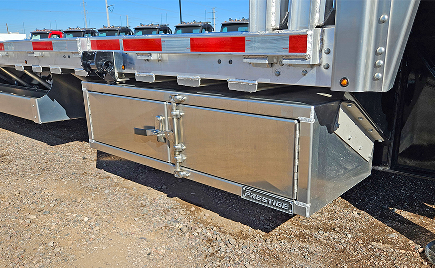 2026 prestige combo drop deck trailer - 14 - passenger side toolbox