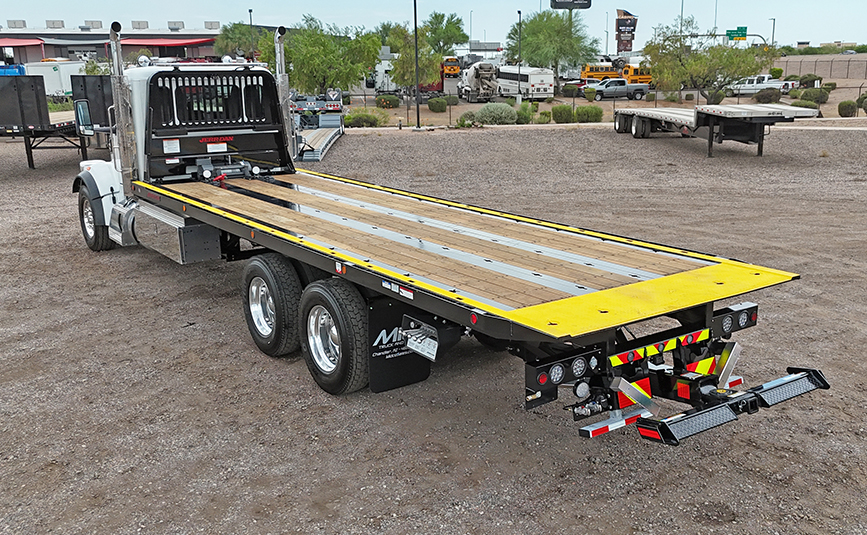 2027 peterbilt 567 jerr-dan industrial carrier transporter tow truck - 08 - driver side, rear view