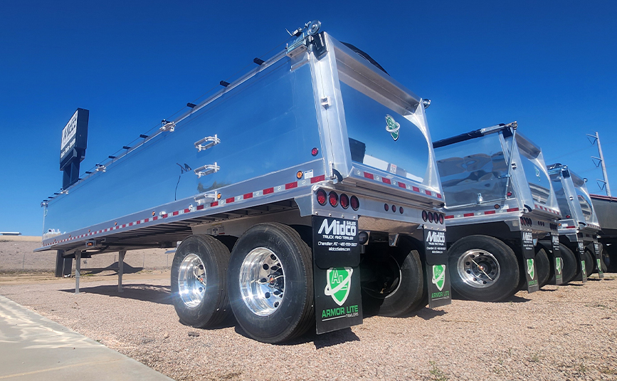 aluminum end dump trailers