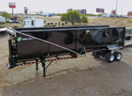 armor light high side demo end dump trailer - 06 - aerial side view