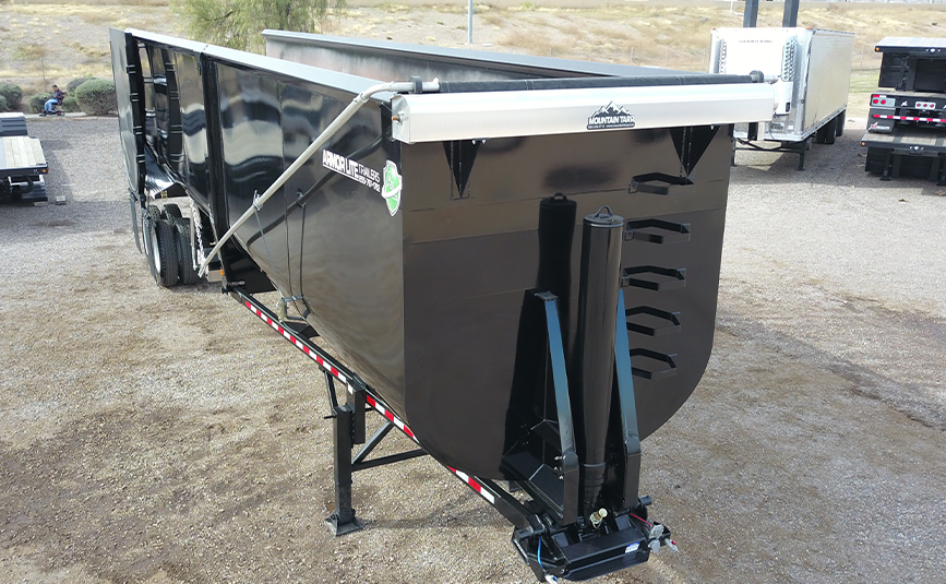 armor light high side demo end dump trailer - 07 - dump cylinder