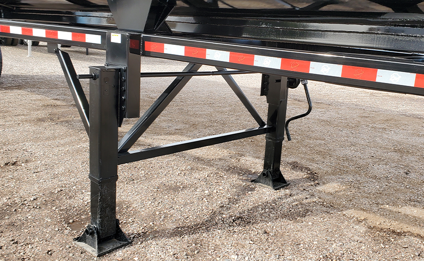 armor light high side demo end dump trailer - 12 - landing legs