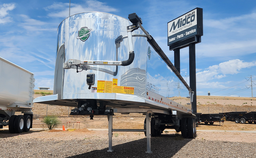 smooth side aluminum end dump