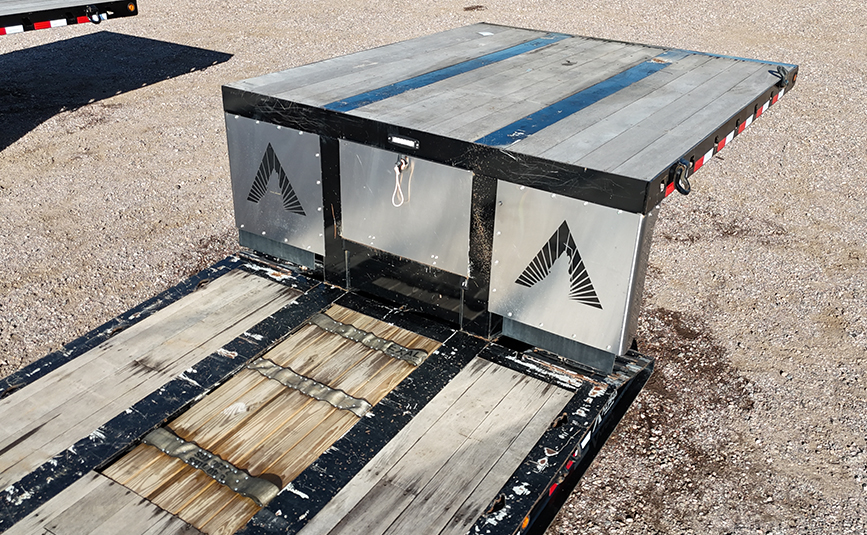 2025 used alpha hd a80mg double drop trailer - 10 - gooseneck toolboxes