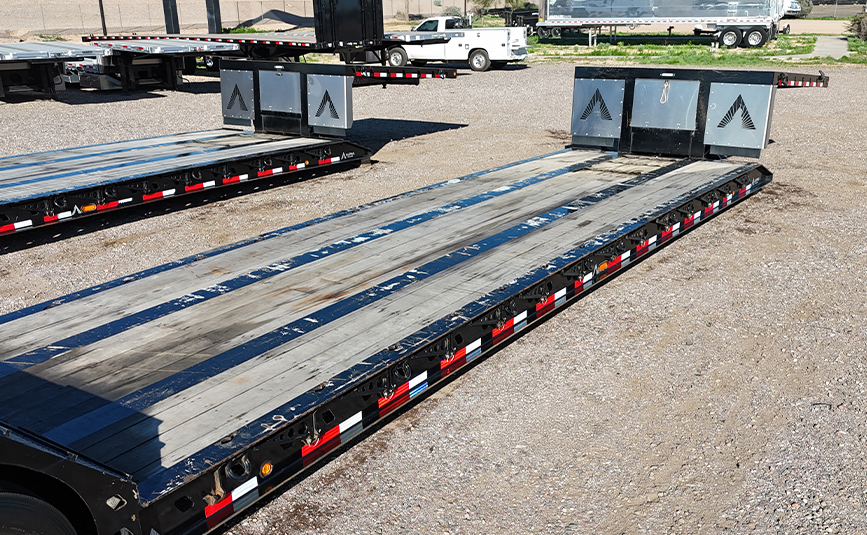 2025 used alpha hd a80mg double drop trailer - 11 - main deck
