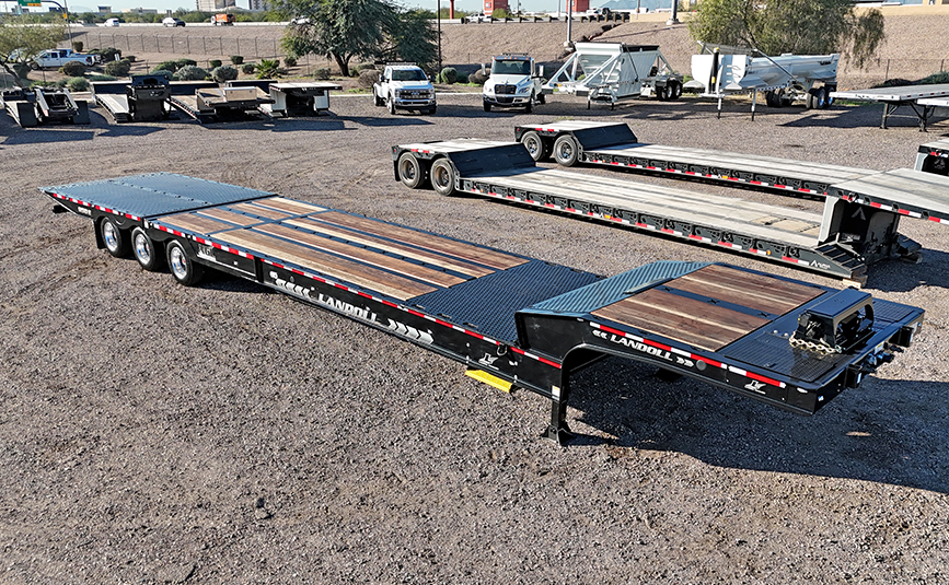 2026 landoll l950E 51-15 traveling tail trailer - 02 - front side view